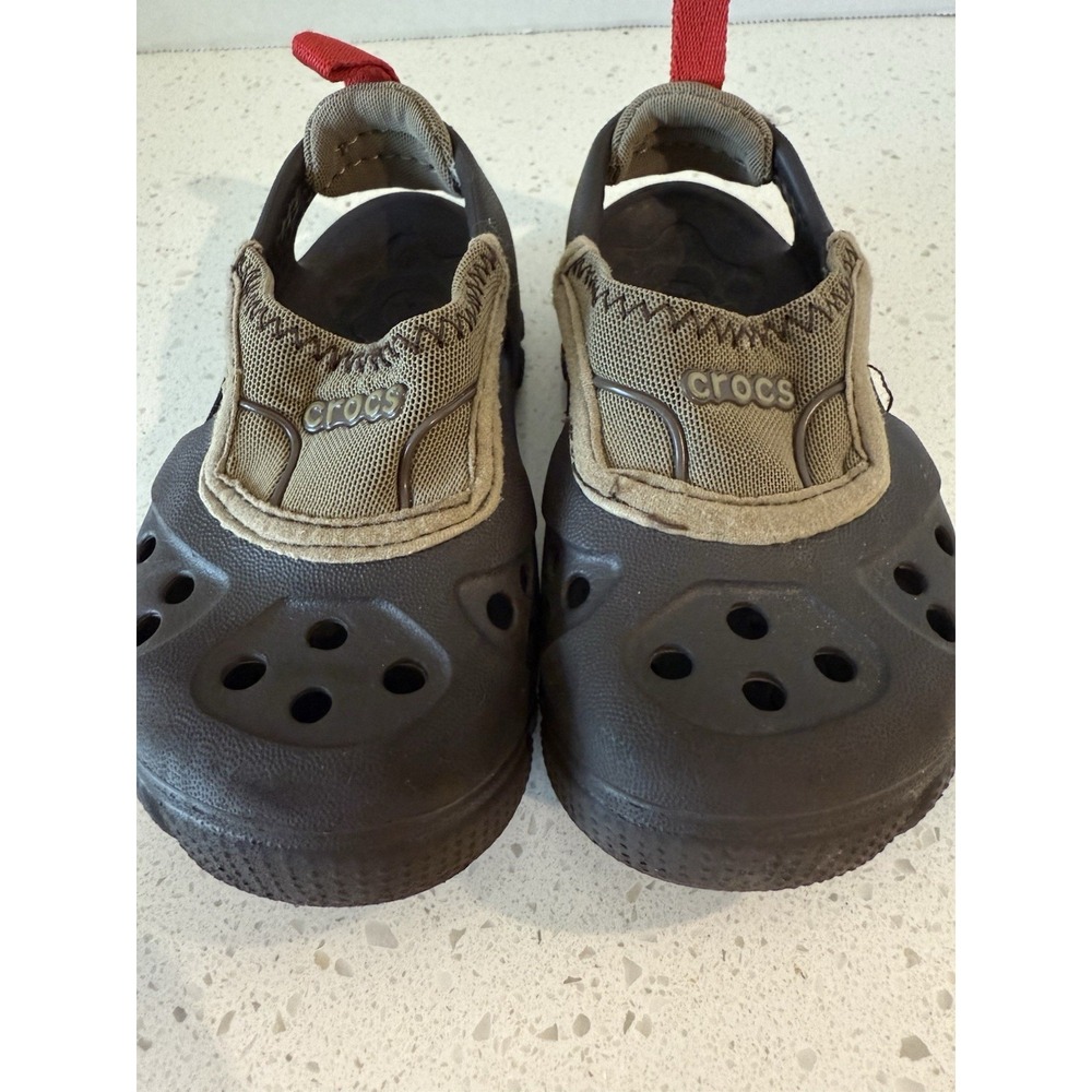 Crocs Micah II Water Sandals Toddler Brown Slip On Beach‎ Pool